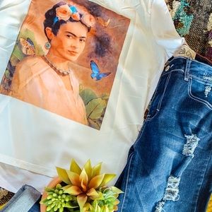 Frida Khalo Graphic Top